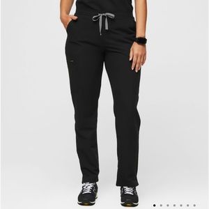 Figs Black Yola Skinny Scrub Pant